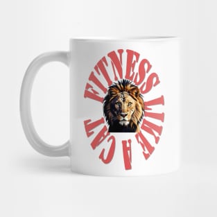 Fitness like a wild cat Mug